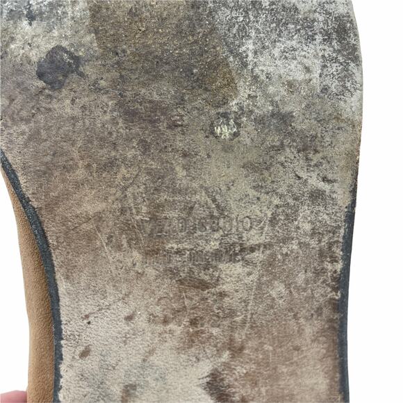 Zero Maria Cornejo Boots Womens 37.5 Ankle Cognac Brown Suede Casual - Picture 10 of 11